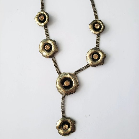 VTG Floral Statement Necklace - Picture 3 of 10